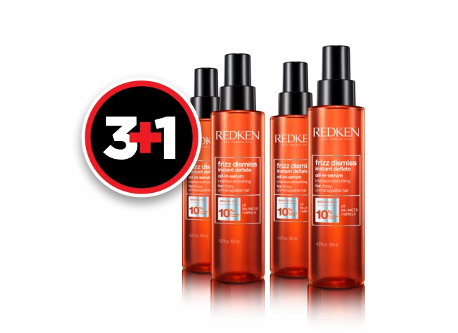 3+1 HUILE INSTANT DEFLATE FRIZZ DISMISS 125 ML